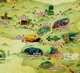 雅安景点地图(长沙景点地图)