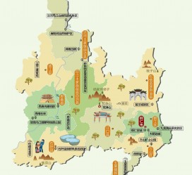雅安旅游地图(旅游地图中国景点)
